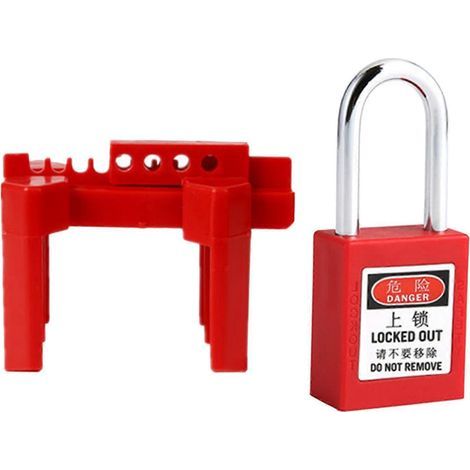 Verrouillage des vannes à bille industrielles, verrouillage des vannes à guillotine, protection contre l'eau, isolation de la poignée Petit B (1/5)