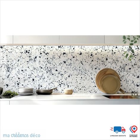 Crédence : Terrazzo di Arogno - Couleur Gris anthracite - Alu composite - 60 - 120 (1/3)