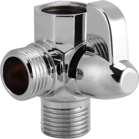 Válvula desviadora de ducha multifuncional de 3 vías, adaptador separador de agua G1/2in, accesorios de ducha, repuestos para baño de ducha Apple (válvula separadora de agua de dos funciones DP-V01)