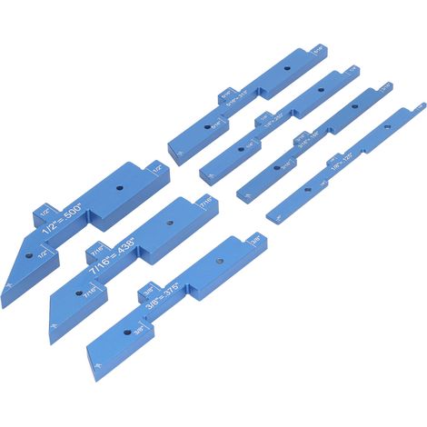 7-teiliges Frästisch-Set: Präzisionsverstellstange aus Aluminiumlegierung, von 3,2 bis 12,7 mm (1/8 bis 1/2 Zoll), für die Holzbearbeitung. (1/5)