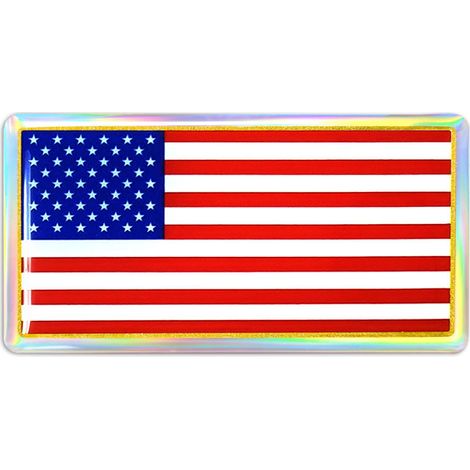 3D Sticker Bandiera USA