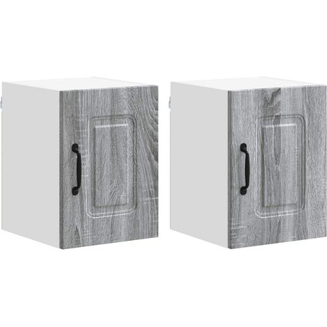 Maison Exclusive - Pannello lavastoviglie Kalmar 2 pcs Grigio Sonoma