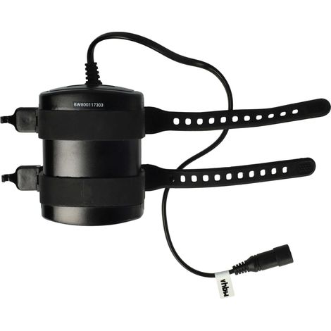 vhbw Akkupack für Fahrradlampen (9000 mAh, 8,4 V, Li-Ion) wasserdicht (1/4)