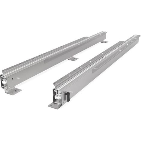 guia extensible kombi 77 h93 1200 bidi freno  4 tableros x 500mm. carga 115 kgs. 3 patas