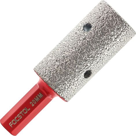 Fraise Diamantée 20mm - Foret Diamant avec Tige Hexagonale pour Agrandir Façonner Meuler et Biseau Arrondi Trous Existants Dans Carrelage Porcelaine Céramique Granit Marbre (1/5)