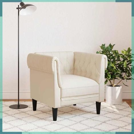 372545 Fauteuil Chesterfield lin (1/5)