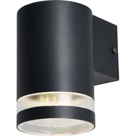 Litecraft Gino Up or Down Outdoor Wall Light IP44 Rated Black Garden GU10 Fixture (1/5)