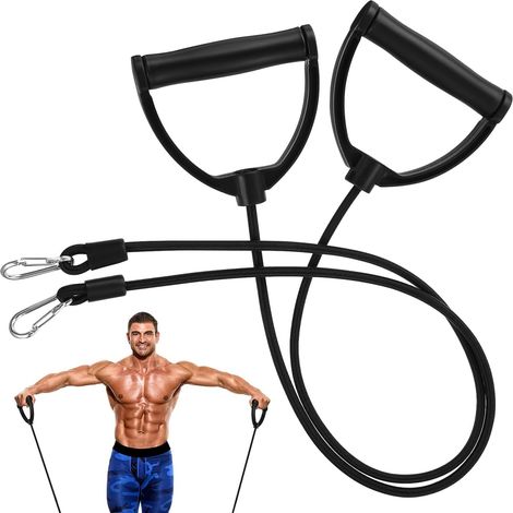 1 Paire Corde à Tirer De Remise en Forme Tirer des Cordes Bande d'exercice Ceintures Dexercice Cordes De Sport De Fitness Homme Boule Posu Corde De Remise en Forme Nylon (1/5)