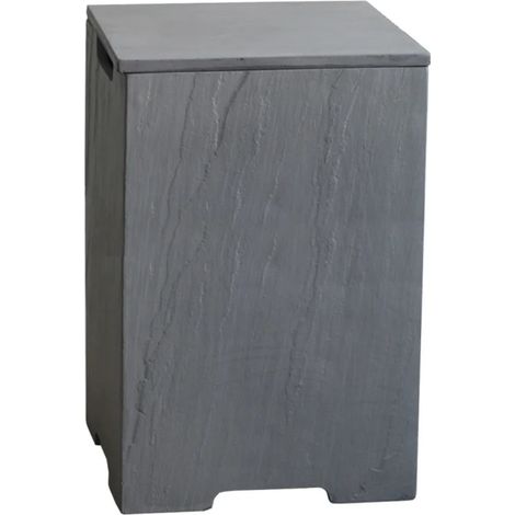 Elementi Abdeckung für Gasflasche in Sandstein-Optik, grau, 40 x 40 x 63 cm (L x B x H) (1/2)