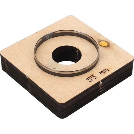 Matrice de découpe pour cuir, diamètre 55 mm, forme ronde creuse, acier allié, moule de poinçonnage pour le bricolage (1/5)
