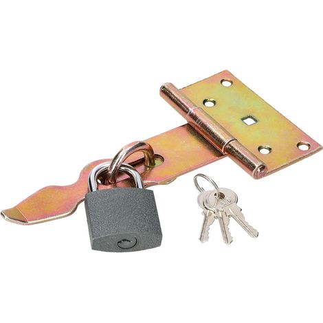 KOTARBAU Lot de 190 cadenas et cadenas galvanisés Jaune massif pour portes et portails (1/5)