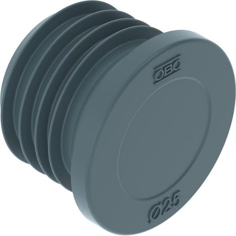 OBO Bettermann Tapón de cierre para M25, hermético Ø25 Elastómero termoplástico gris, 2003738