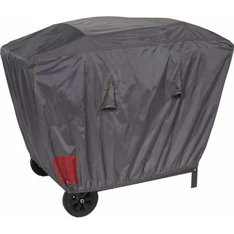 Oviala Housse de barbecue imperméable 150 x 60 x 90 cm Élastique de maintien 2 aérateurs pour condensation Sac de rangement inclus (1/4)