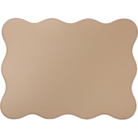 Set de table rectangle Juliette sable bordure sable 33 x 45cm (1/2)