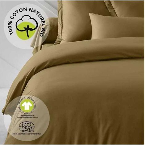 Duvet cover - TODAY - 240 x 260 cm - Cotton - Organic Bronze