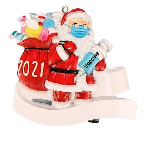 DIY Namensmaske Weihnachtsmann Weihnachtsbaumanhänger Weihnachtsschmuck Schneemann (1/5)