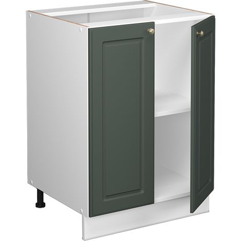 Mobiletto base cucina Fame-Line, Verde-oro rustico, 60 cm , PL Rovere, Vicco