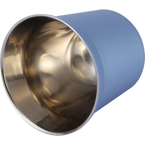 Tasse à café/bière/thé à double paroi en acier inoxydable 85 ml pour bouteille (bleu) (1/5)