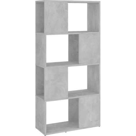 Maison Exclusive - Bücherregal/Raumteiler Betongrau 60x24x124,5 c