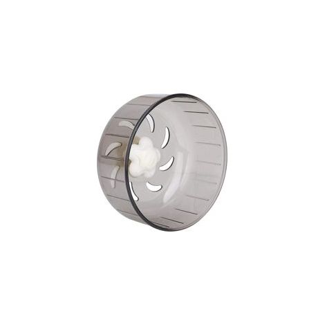 Roue d'exercice pour hamster, petit animale (criceto, gerbilla, cincillà, écureuil) (roue d'exercice grise de 13 cm)-Crezuo
