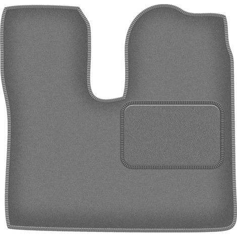 Tapis de sol conducteur en velours pour camion MAN TGX (2017-) graphite (1/5)