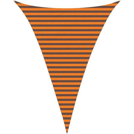 vidaXL Vela da ombra solare Arancione e Marrone 3 x 4 x 4 m