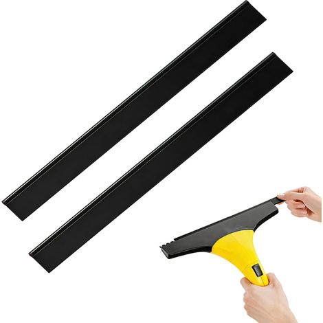 Lot De 2 Lèvres Caoutchouc De Rechange, Accessoire Pour Nettoyeurs De Vitres (280 mm), Compatible Avec Les Karcher WV1, WV2, WV5, WV50, WV55, WV60, WV75