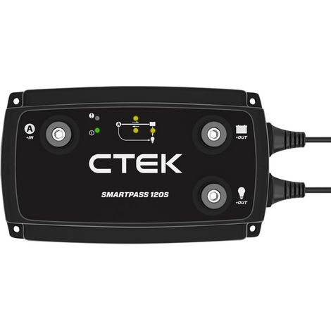 Ctek Cargador de baterías Smartpass 120S, con kit de instalación