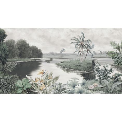 Papier peint panoramique - Paysage sauvage - 130 cm x 70 cm (1/2)