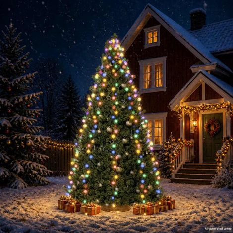 328899 Tree Lights with 500 LEDs Colourful 500 cm Indoor Outdoor vidaXL
