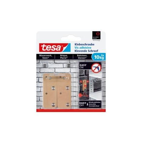 Gancio adesivo Assa Abloy beige rettangolare 10 kg confezione 2