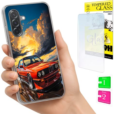 Custodia per Samsung Galaxy A36 / A56, cover fotografica, cover posteriore + vetro 9H (1/5)