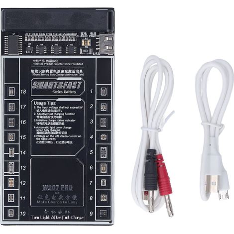 Dispositif de charge rapide avec activation de batterie intégrée, dispositif de charge à activation intelligente, carte d'activation de batterie, carte de charge, carte de test (1/5)