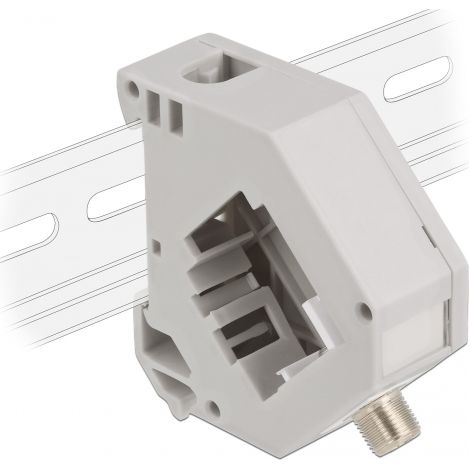 Delock Adaptador de carril DIN con Keystone F hembra a F hembra