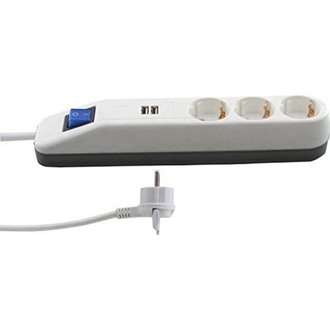 BANDES DE PRISES REV ICE-LINE X FOIS, USB, AVEC INTERRUPTEUR 3 FOIS 0388-00038-3U
