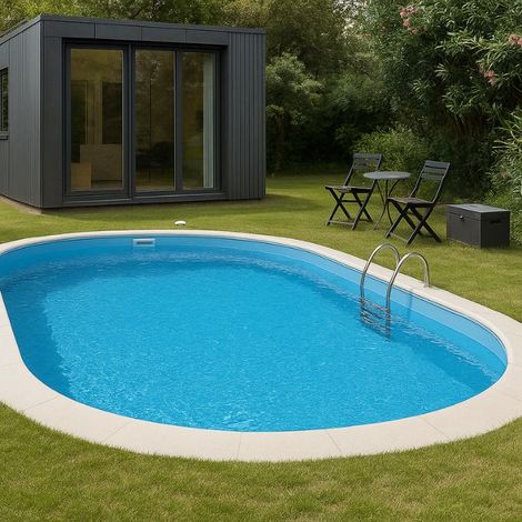 Piscina ovale interrata 900x500x120