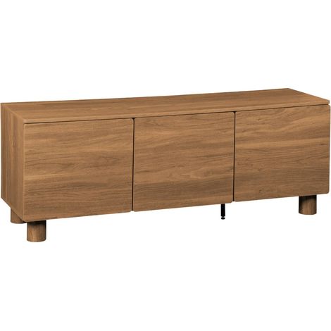 sweeek - TV-Schrank 140cm mit 3 Türen und Holzdekor (1/5)