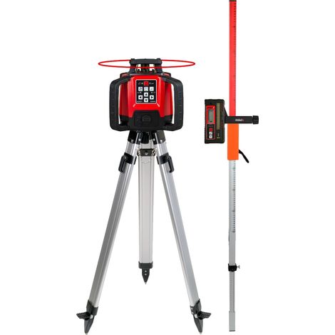 Set Laser de construction rotatif horizontal Levelfix 550HV + Trépied 1,8 m + Mire incluse - NETIM - 554511