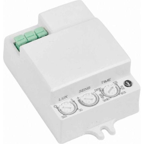 Sensor De Movimiento Microondas Con Conexión Lateral - (1/3)
