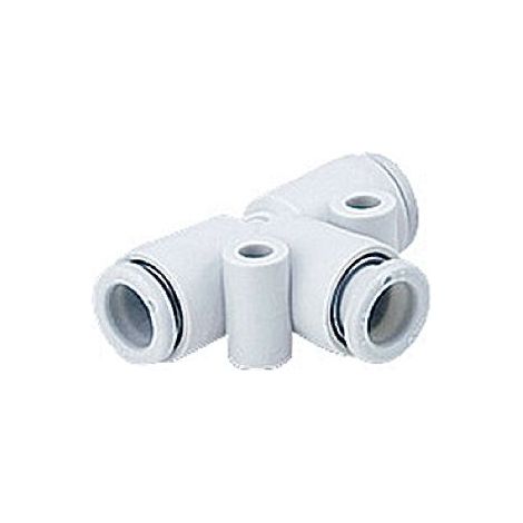 Adaptateur tube à tube en T SMC KQ2 vers Enfichable, 16 mm Enfichable, 16 mm