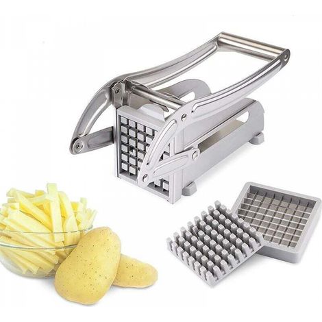 Professioneller Pommes-Frites-Schneider aus Edelstahl für Kartoffeln und Gemüse, für den privaten und gewerblichen Gebrauch (1/5)
