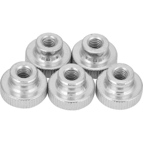 5-teiliges Set: Hochgerändelter Griff aus Kohlenstoffstahl, M6 6x20 Radmutter, GB806-Standard (1/5)