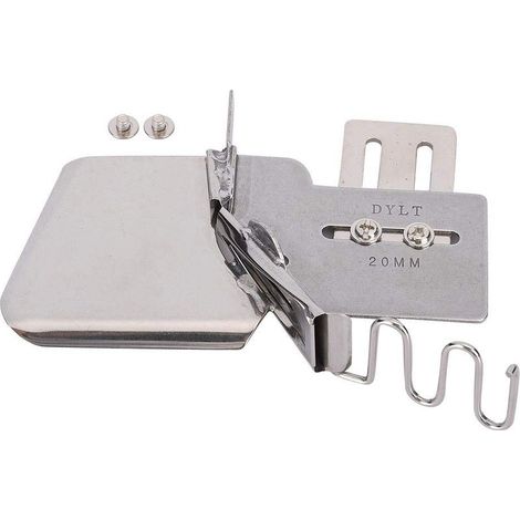 Agrafeuse plate pour machine à coudre, relieuse 4 voies, ruban de reliure pour accessoires de machine à coudre industrielle (20 mm) (1/5)