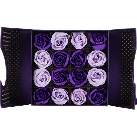 Boîte Cadeau Rose en PE Innovante pour Anniversaire, Mariage et Saint-Valentin - Dégradé Violet (1/5)