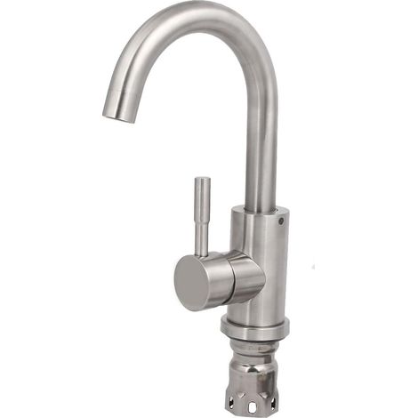 Küche toilette 304 edelstahl einhand-dreh wasserhahn set (753f4a59ca781b35f22e63aa21ee59d9) (1/5)