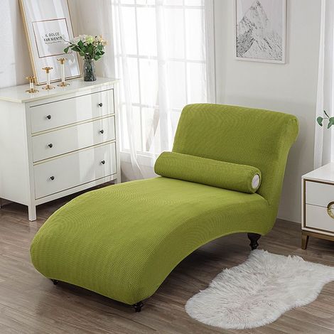 Housse De Chaise Longue Extensible, Housse De Chaise Longue sans Bras en Spandex Housse De Chaise D'intérieur Protection De Meubles (Taille Unique) (1/5)
