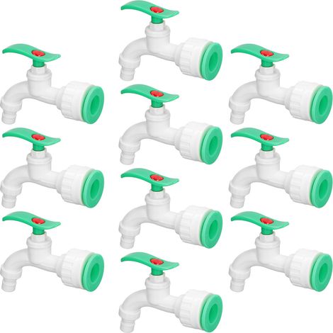Schnellkupplung mit Druckknopf für Wasserhähne, 10er-Packung, 20-mm-Wasserverteileranschluss, Druckadapter, 0,8-Zoll-Universalanschluss. (1/5)