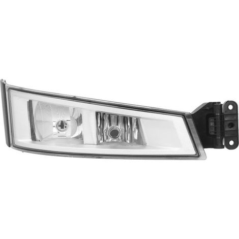 FARO FENDINEBBIA DESTRO BASE CROMATA CORNICE NERA CON LUCE PROFONDITA SENZA LAMPADINA (H7-H1)  - VOLVO - FH4 - 21221153 - 22332594