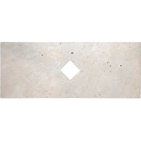 MOSAIQUE RENAISSANCE TRAVERTIN IVOIRE PERCE 1 PIÈCE 20 x 50 CM CASA LINEA