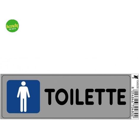 Targhetta adesiva 3M toilette 15 x 5 x 0,5 cm